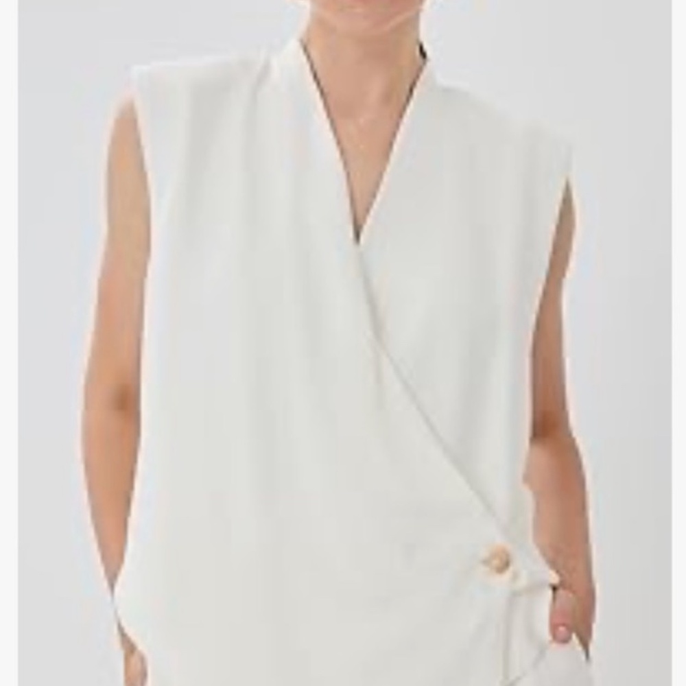 Anine Bing Ivory Venice Top